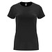 Capri T-Shirt für Damen, schwarz, 2XL