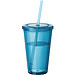 Cyclone Isolierbecher mit Strohhalm, 450 ml, türkis,blau Cyclone Isolierbecher mit Strohhalm, 450 ml, türkis,blau