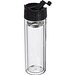 Doppelwandige Vakuum-Glasflasche mit Siebeinsatz, 400 ml, transparent Doppelwandige Vakuum-Glasflasche mit Siebeinsatz, 400 ml, transparent