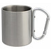 Edelstahl Becher Hiking Day, ca. 200 ml, silber/silber