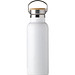 Isolierflasche Helsinki mit Bambusdeckel, 500 ml, weiß Isolierflasche Helsinki mit Bambusdeckel, 500 ml, weiß
