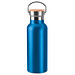 Isolierflasche Helsinki mit Bambusdeckel, 500 ml, blau