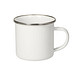Emaille-Becher Cozy, Subli, weiß