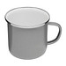 Emaille-Trinkbecher VINTAGE CUP,grau