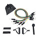 Fitnessbänder-Set FITNESS TIME,blau, gelb, grün, rot, schwarz
