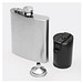 Flachmann-Set GENTLEMAN,schwarz, silber