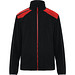 Fleecejacke Terrano in kombinierten Farben, L, schwarz/rot