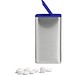 FlipTin, 20 g, Traubenzuckertabletten, blank, blau-transparent, ohne Druck