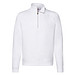 FRUIT OF THE LOOM® Unisex Sweatshirt Zip-Neck, weiß, M