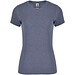 Fox T-Shirt für Damen, Heather Denim Blue, L