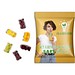 Fruchtsaftbärchen im Werbetütchen, 10 g, Folie transparent, inkl. Druck