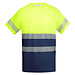 Funktionsshirt Tauri mit kurzen Ärmeln, L, navy/fluor yellow