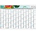 Geiger-Notes Wandplaner Horizont Recycling, blau