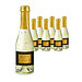 Hasengold, 6 x Goldflockentraum Piccolo 0,2 l, Flasche klar, Kapsel gold