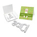 ROMINOX® Key Tool Bunny / Hase (16 Fkt.) im Motiv-Mäppchen Osterhase, grün