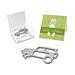 ROMINOX® Key Tool SUV / Auto (19 Funktionen) im Motiv-Mäppchen Osterhase, grün