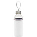 Glasflasche mit Hülle, 450 ml, weiß
