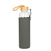 Glasflasche Bamboo mit Hülle, 750 ml, transparent