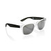 Gleam Sonnenbrille aus RCS rec. PC mit verspiegelten Gläsern, schwarz, weiß