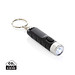 Globix USB Schlüsselanhänger-Taschenlampe aus RCS rABS, schwarz