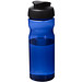 H2O Eco Sportflasche mit Klappdeckel, 650 ml, blau/schwarz