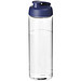 H2O Vibe Sportflasche mit Klappdeckel, 850 ml, transparent,blau
