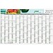 Geiger-Notes Wandplaner Horizont green+blue, inkl. Druck, Schmuckfarbe