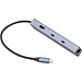 HUBERT 6-in-1 Hub, silber