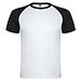 Indianapolis T-Shirt Unisex aus recyceltem Material, weiß / schwarz, L