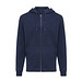 Iqoniq Abisko Zip-Kapuzenpullover aus recycelter Baumwolle, navy blau