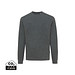 Iqoniq Denali ungefärbt. Rundhals-Sweater aus recycelter BW, ungefärbtes Anthrazit, L