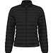 IQONIQ Maiko Damen Steppjacke aus recyceltem Polyester, schwarz, L
