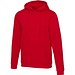Jasper 280 g/m² Kapuzenpullover Unisex, rot, 4XS