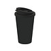 Kaffeebecher Premium Deluxe, 350 ml, schwarz/schwarz