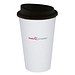 Kaffeebecher Premium, 350 ml, weiß/schwarz