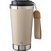 Kayla Doppelwandiger Trinkbecher aus recyceltem Edelstahl 500, beige