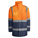 Kombinierter, gesteppter Parka Merak mit High Visibility, XL, navy/fluor orange