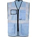 Korntex® Comfort Warnweste Hamburg, Multifunktional, L, Himmelblau