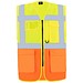 Korntex® Comfort Warnweste Hamburg, Multifunktional, L, Signal-Gelb / Signal-Orange