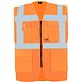 Korntex® Comfort Warnweste Hamburg, Multifunktional, L, Signal-Orange