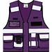 Korntex® Tactical Weste Bonn - Violett - XXL/4XL, XXL/4XL, Violett