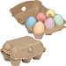 Kreideeier in Pappkarton, beige