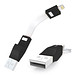Ladekabel 2in1 ZWEINS® PLUS, schwarz/schwarz