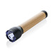 Lucid 5W Taschenlampe aus RCS recyceltem Kunststoff & Bambus, schwarz, braun
