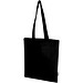 Madras Blend 140 g/m² Tragetasche aus GRS-recycelter Baumwolle 7L, schwarz
