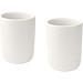 Male 350 ml Keramiktassen – 2er-Set, weiss