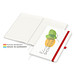 Geiger-Notes Match-Book green+blue Notizbuch A4 Cover-Star Recycling-Matt, inkl. Druck auf Einband, rot