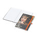 Geiger-Notes Notizbuch Match-Book White A4 Bestseller, inkl. Digitaldruck auf Einband, matt, orange