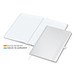Geiger-Notes Match-Book White Bestseller Notizbuch A4 Cover-Star gloss, inkl. Druck, weiß