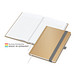 Geiger-Notes Match-Book White Bestseller Notizbuch A5 Natura braun, inkl. Druck, silbergrau